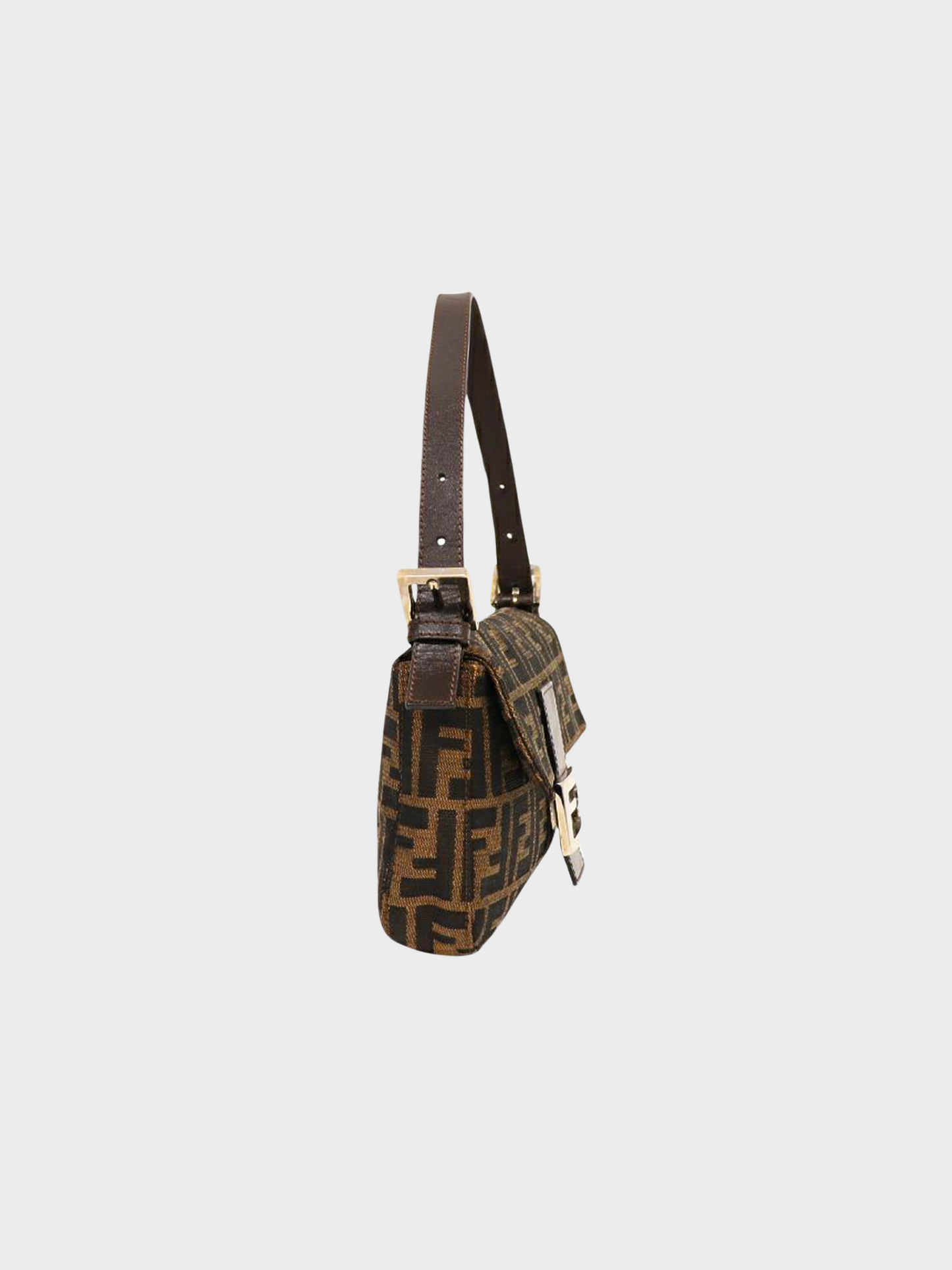 Fendi 2010s Zucca Canvas Baguette Bag