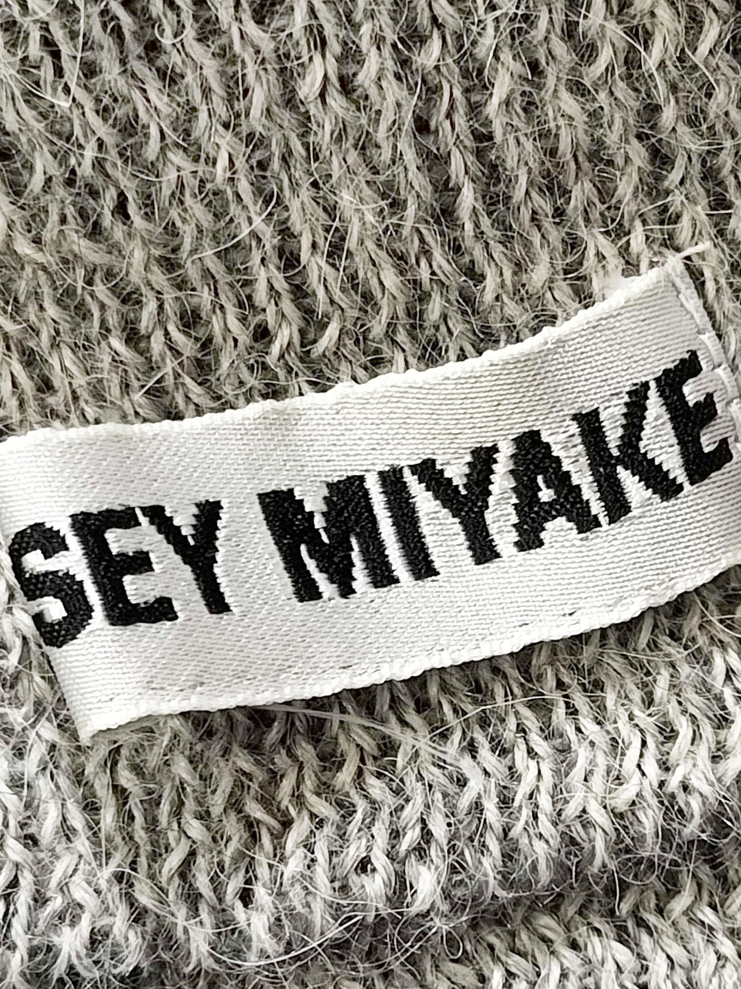 Issey Miyake 2000s Grey Wool Blanket Fur Fringe Skirt