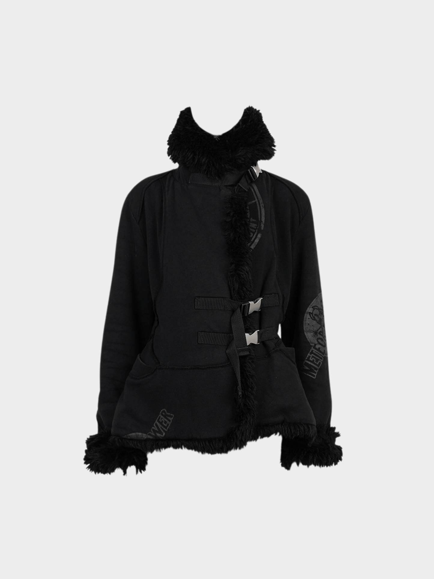 Issey Miyake FW 2004 Black Shearling Jacket