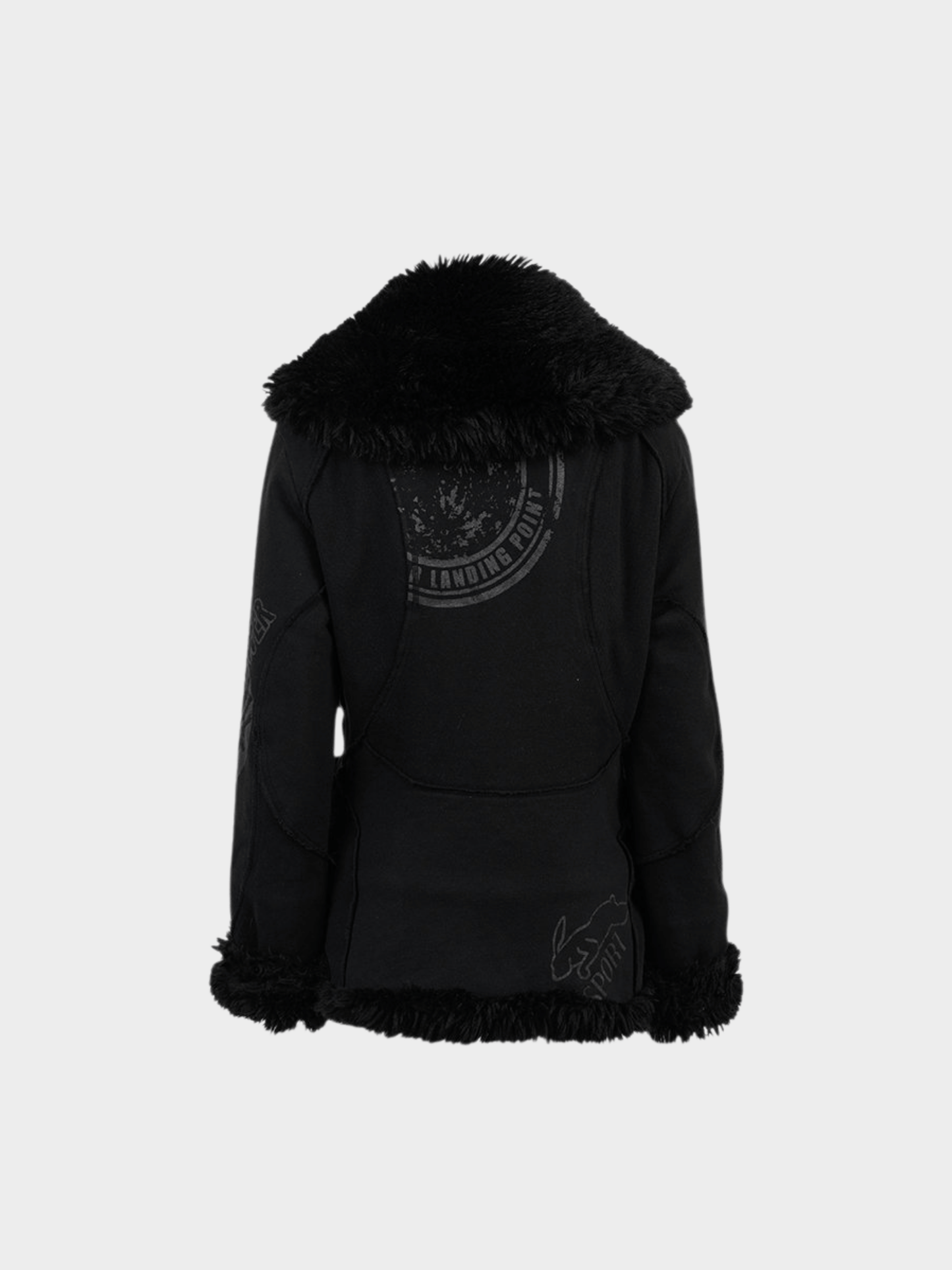 Issey Miyake FW 2004 Black Shearling Jacket