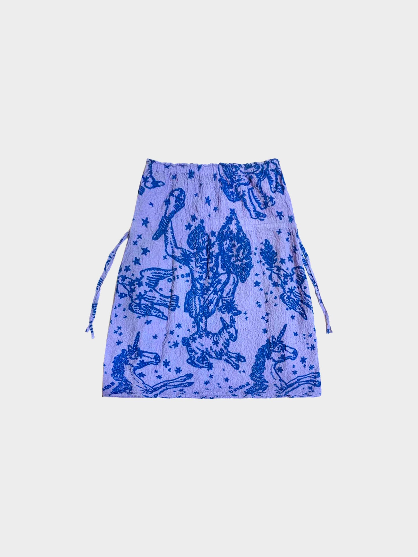Issey Miyake 2000s Rare Purple Constellation Sheer Skirt