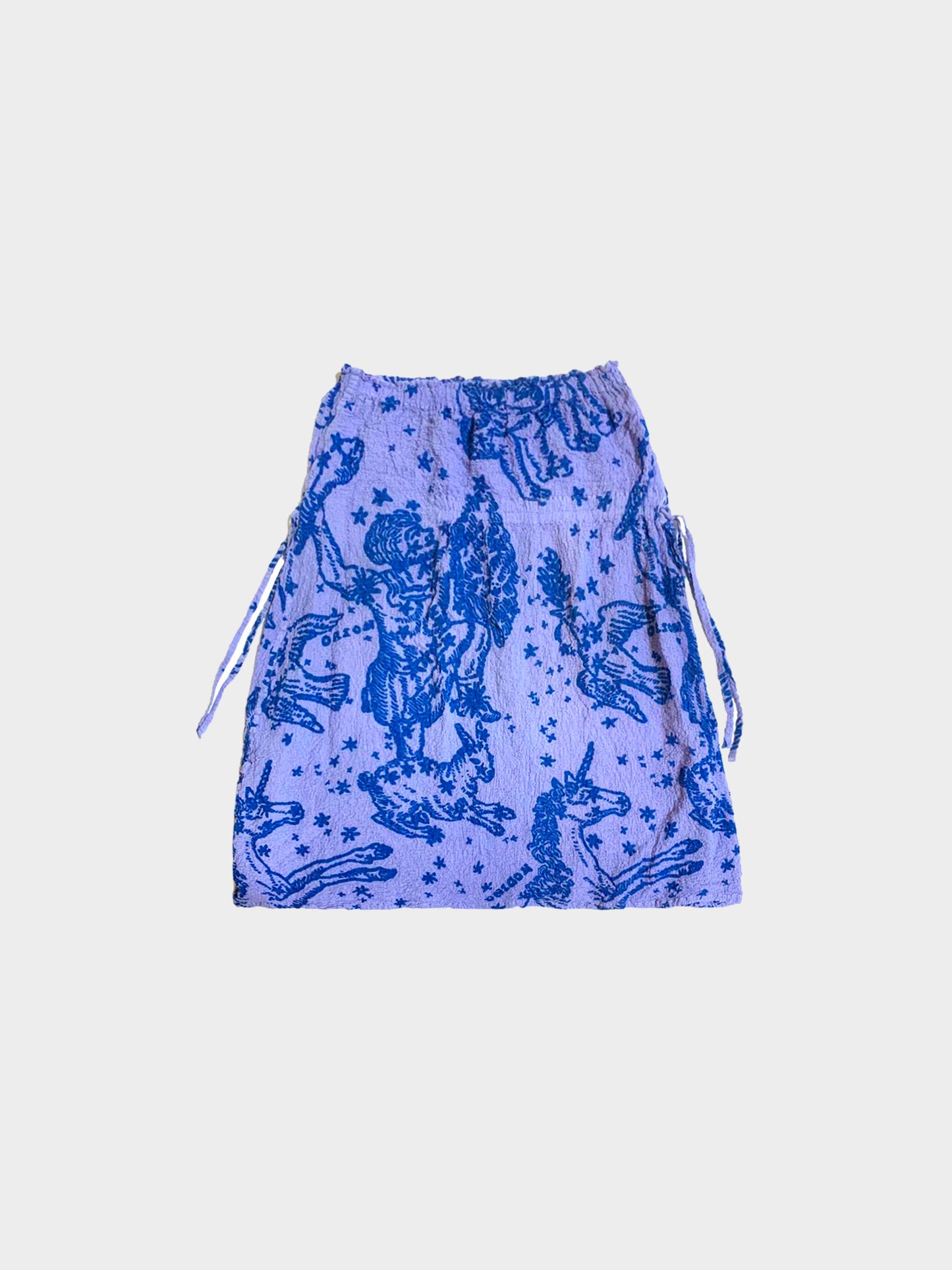 Issey Miyake 2000s Rare Purple Constellation Sheer Skirt