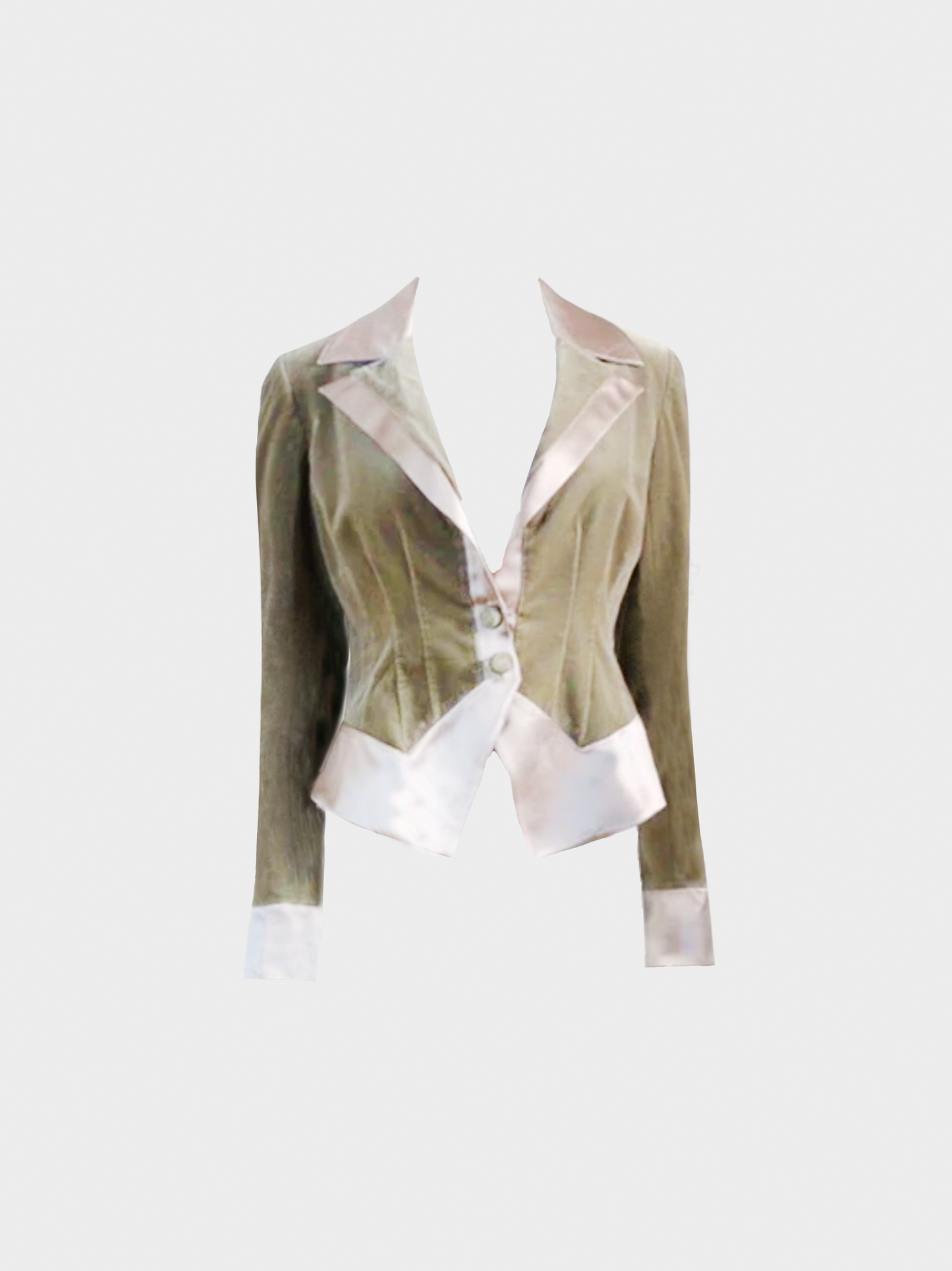 Valentino FW 2005 Runway Brown Soft Velvet Jacket
