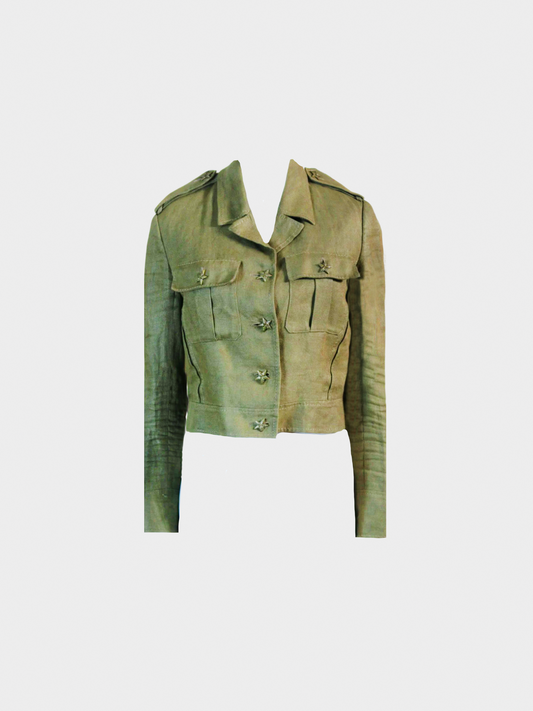 Valentino SS 2003 Army Green Star Jacket