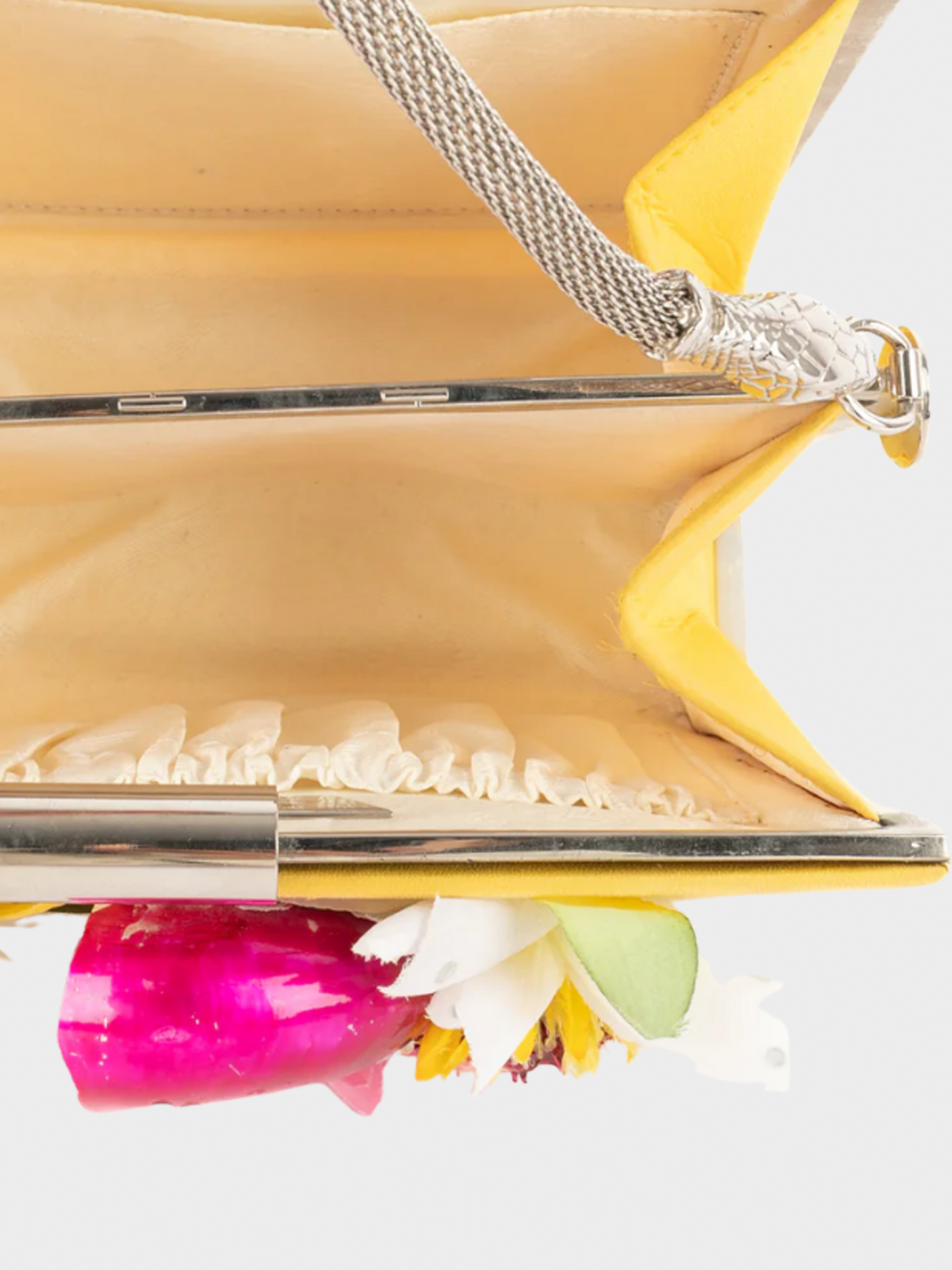 John Galliano SS 2005 Yellow Floral Bag