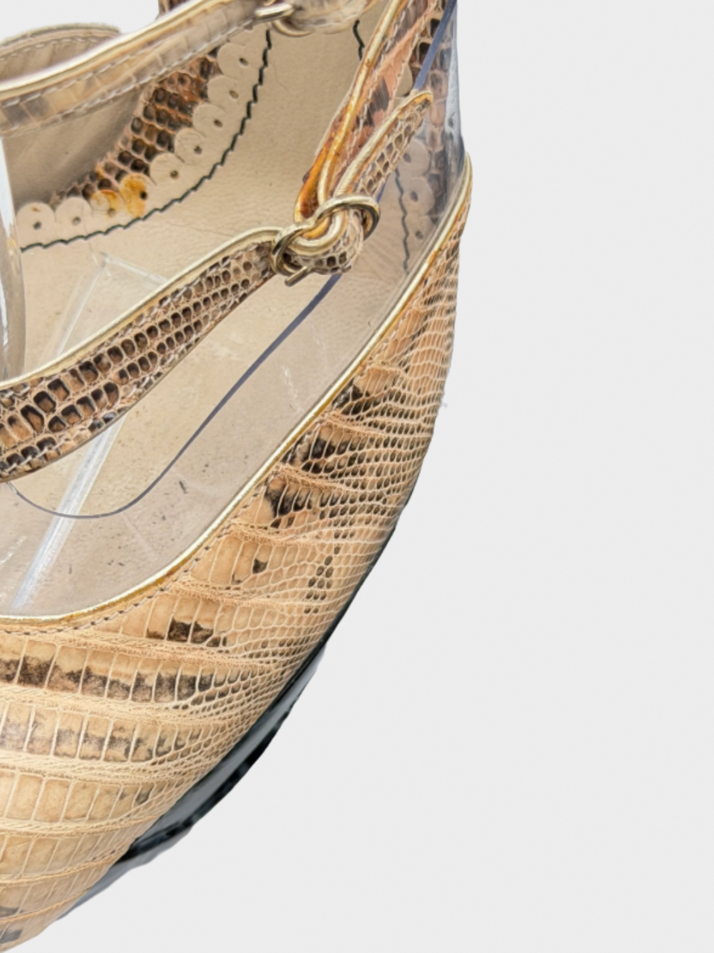 John Galliano SS 2009 Beige Python Pump