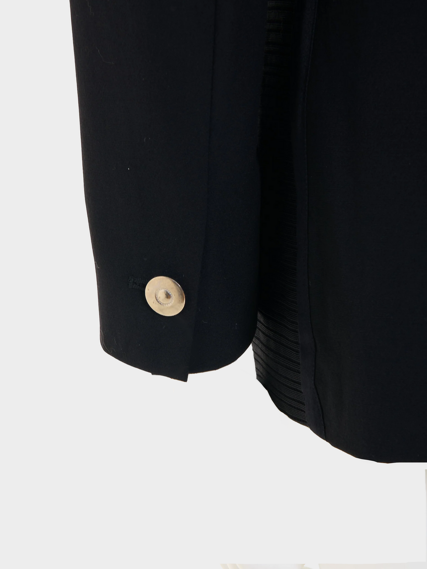 Jean Paul Gaultier SS 1992 Black Wool Double Breasted Bondage Jacket