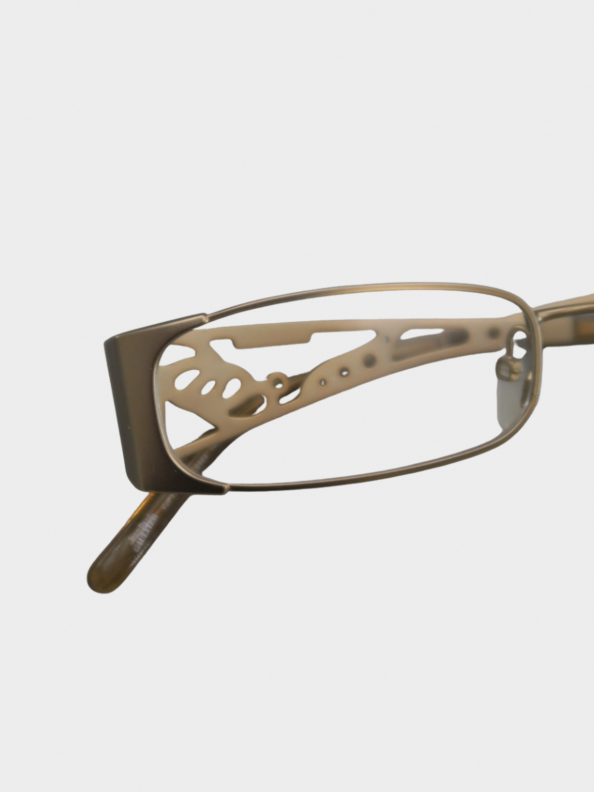 Jean Paul Gaultier 2000s Gold Metal Eyeglasses