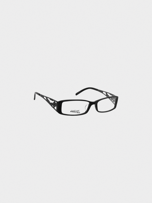 Jean Paul Gaultier 2000s Black Acetate and Metal Eyeglasses