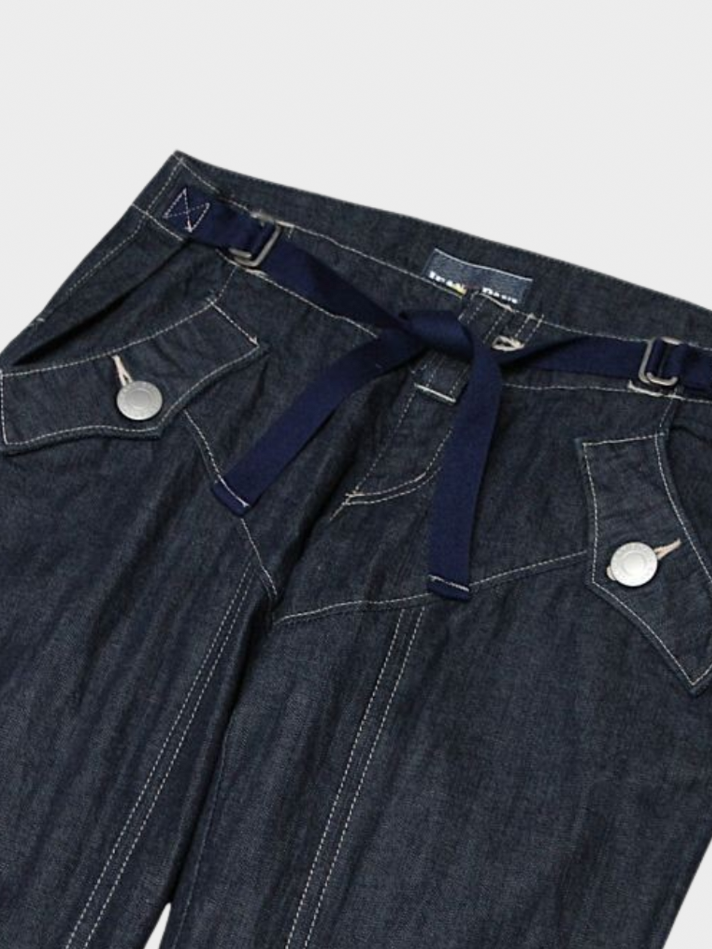 Jean Paul Gaultier 2000s Dark Blue Denim Flared Jeans