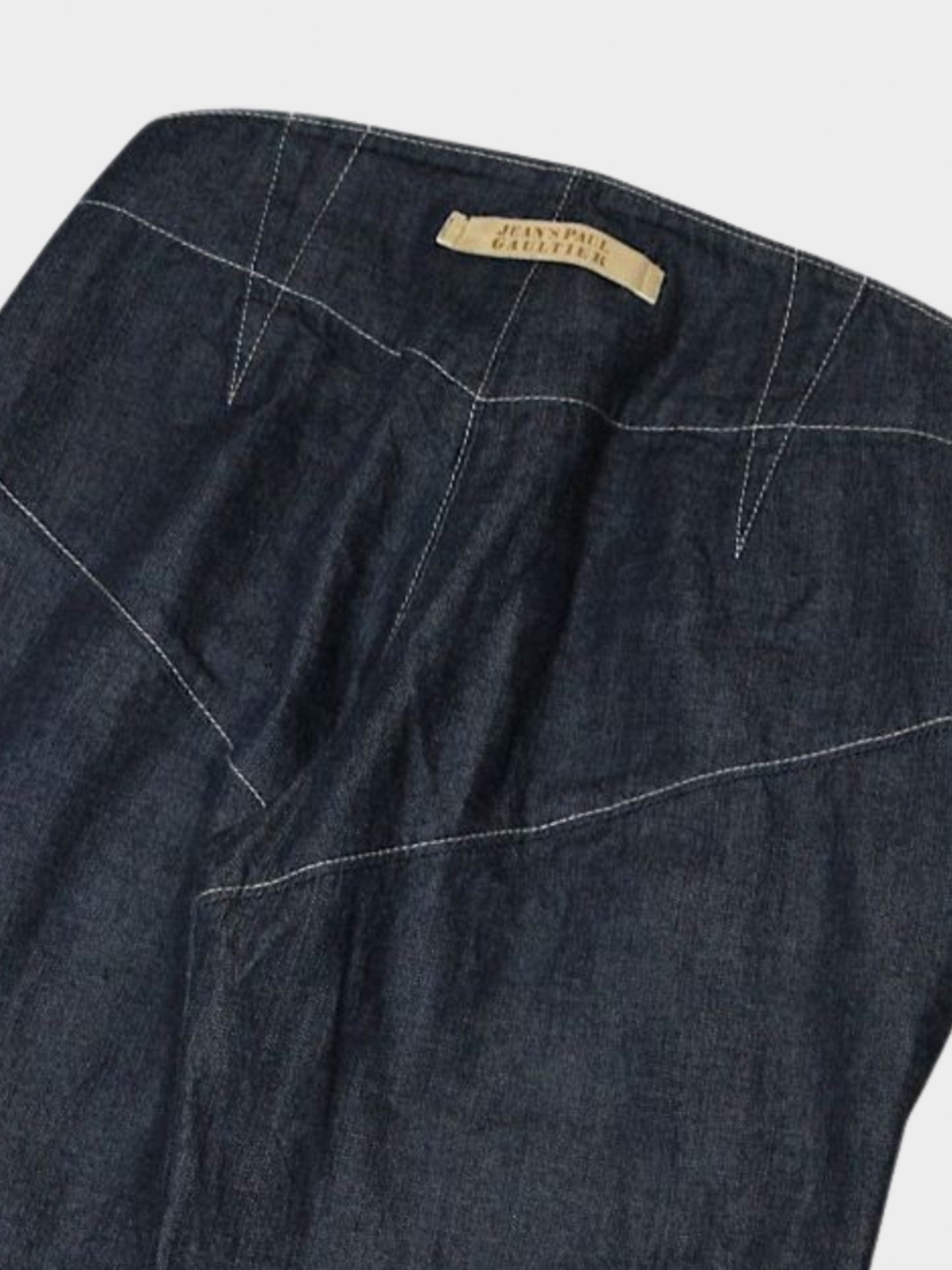 Jean Paul Gaultier 2000s Dark Blue Denim Flared Jeans