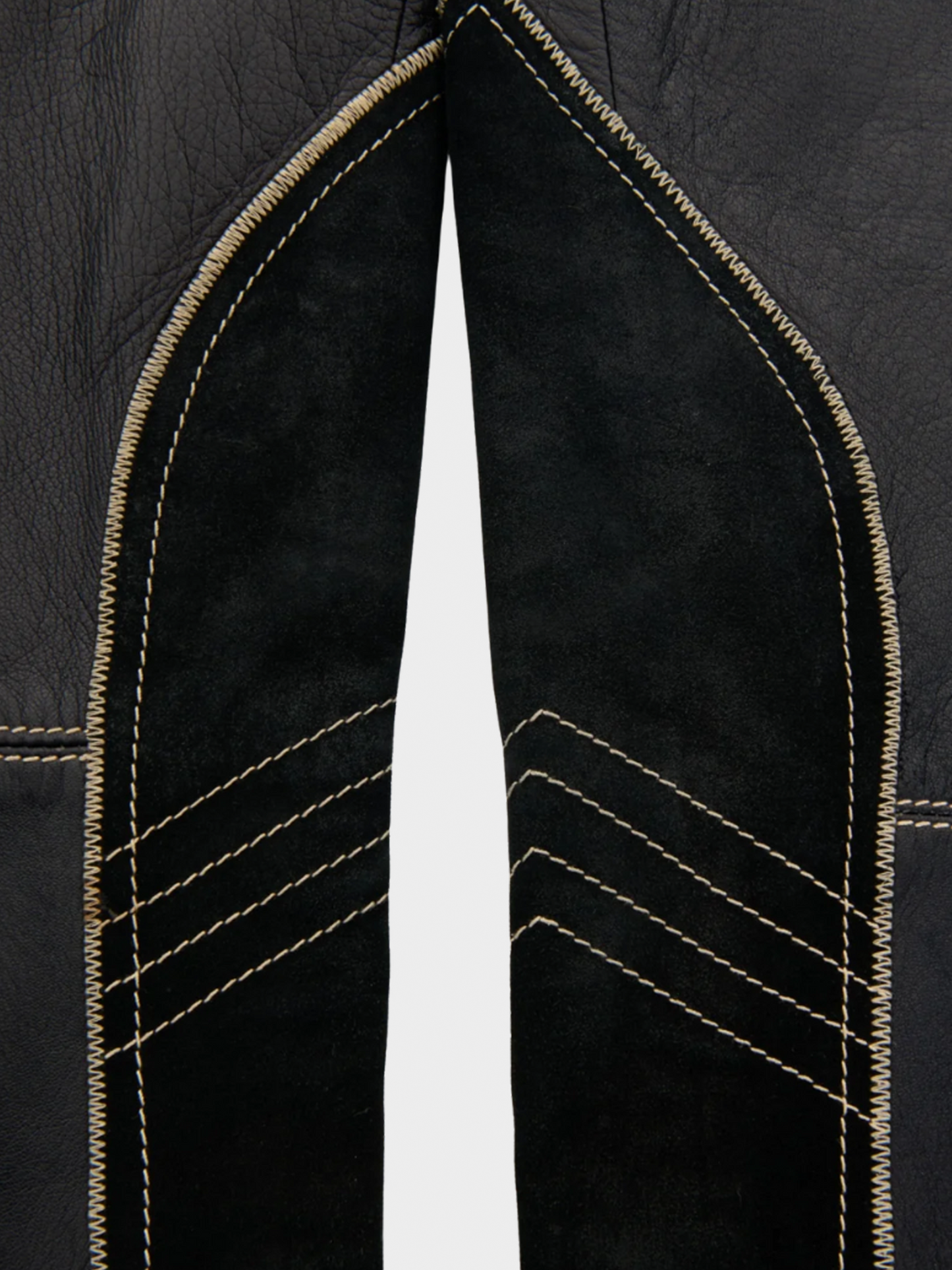 Jean Paul Gaultier Late 1980s Rare Paneled Biker Leather Pants