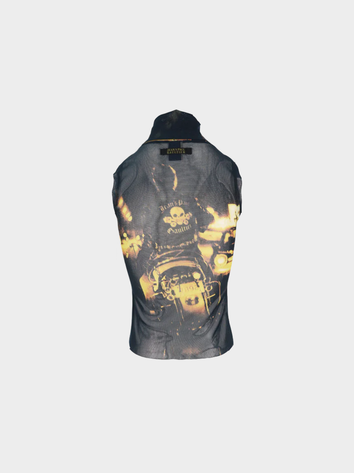 Jean Paul Gaultier 2000s Graphic Printed Turtleneck Tank Top
