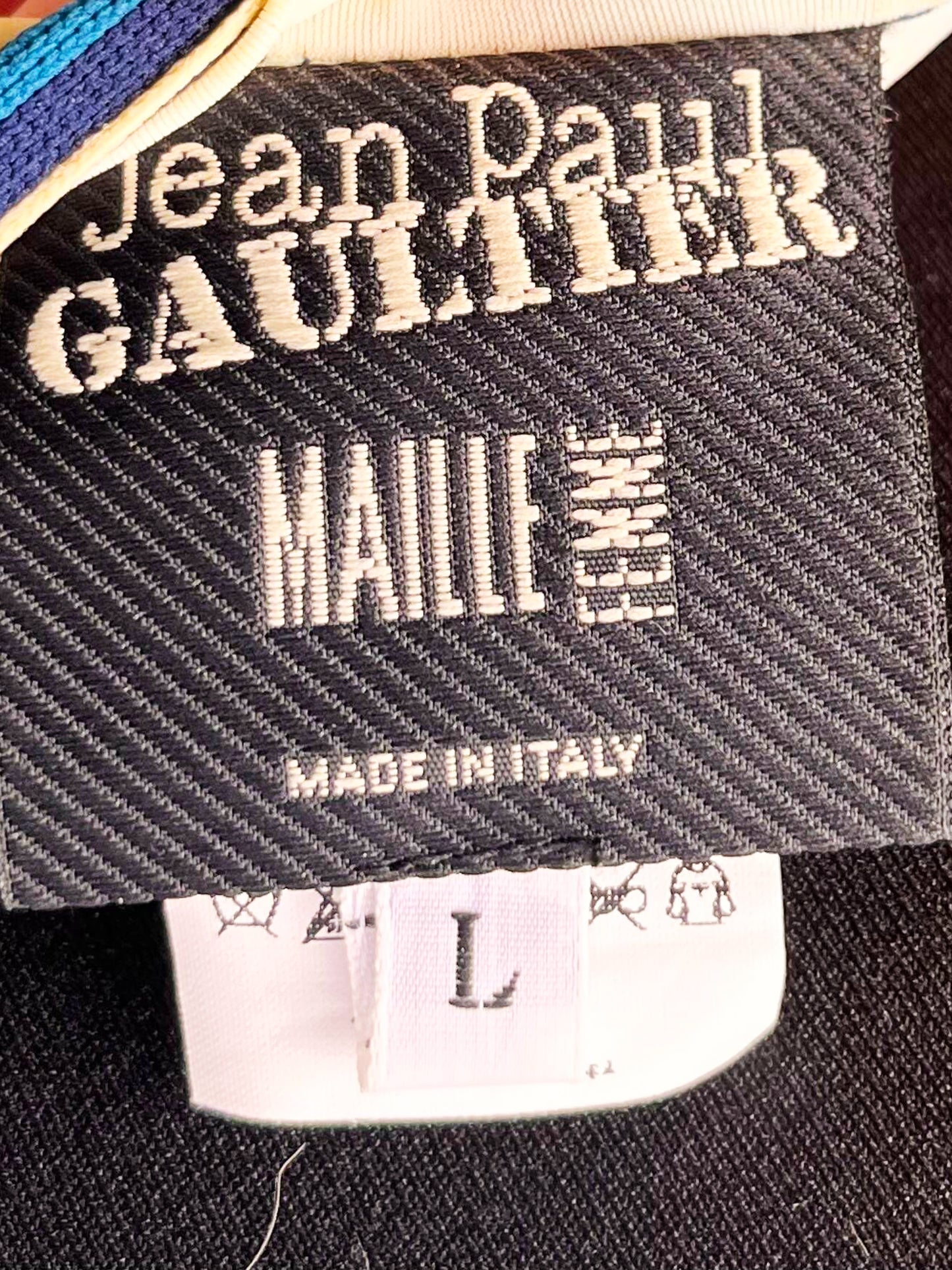 Jean Paul Gaultier SS 2005 Runway Maille Multicolored Crane Print Ruffled Gypsy Dress