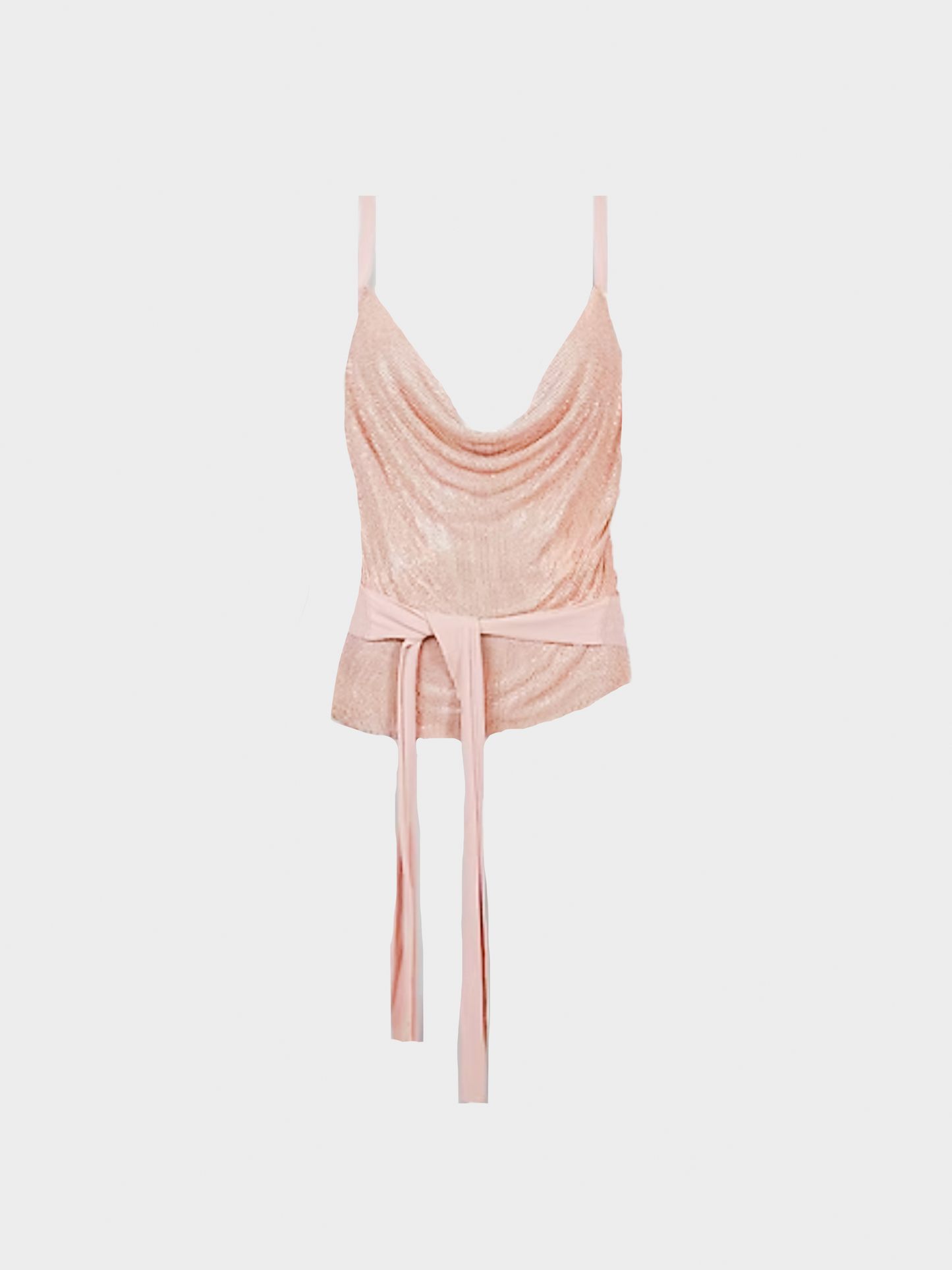 Jean Paul Gaultier SS 2009 Pink Chainmail Wrap Top