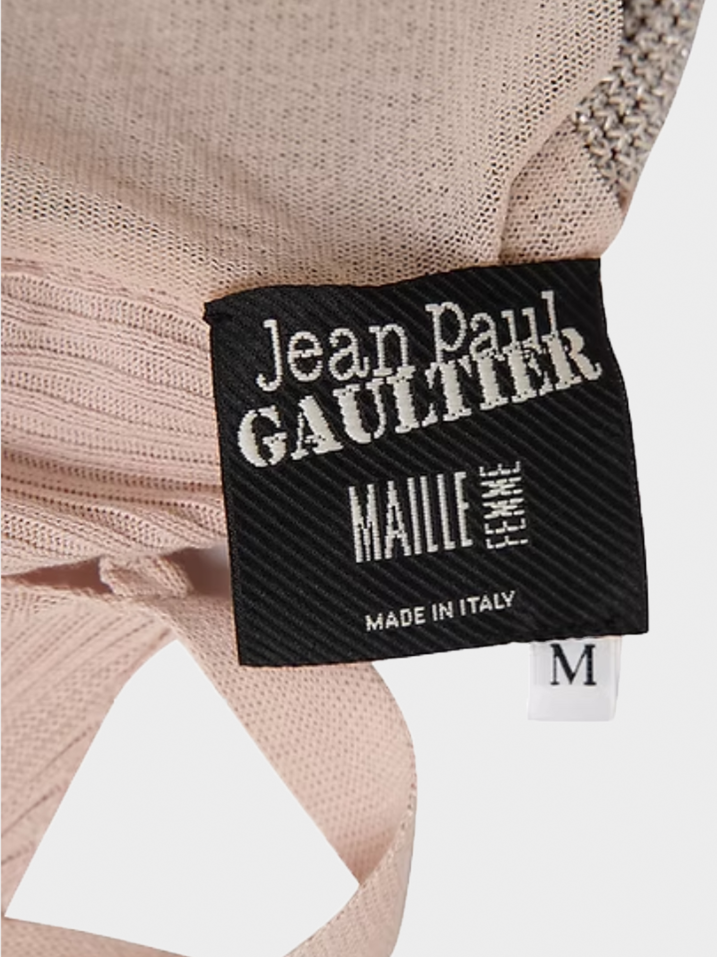 Jean Paul Gaultier SS 2009 Pink Chainmail Wrap Top