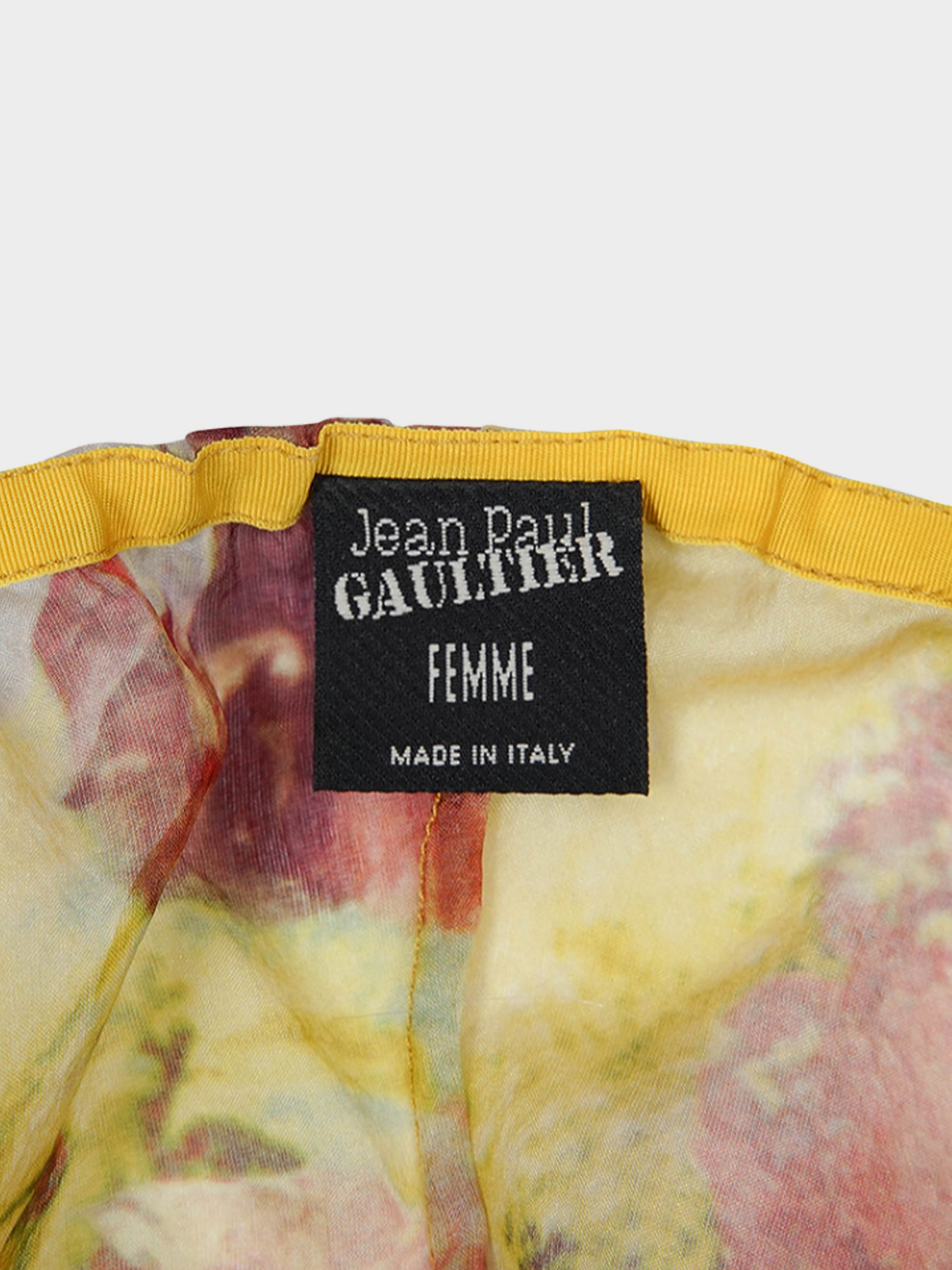 Jean Paul Gaultier 2000s Multicoloured Floral Printed Ruched Halter Top