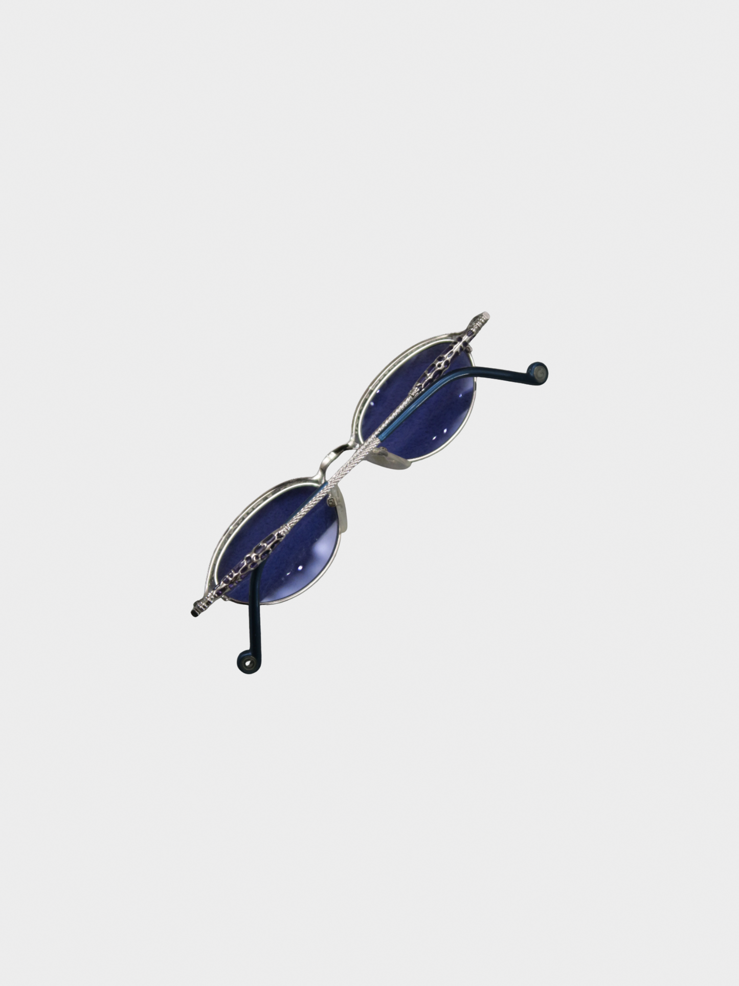 Jean Paul Gaultier 2000s Blue Tinted Sunglasses