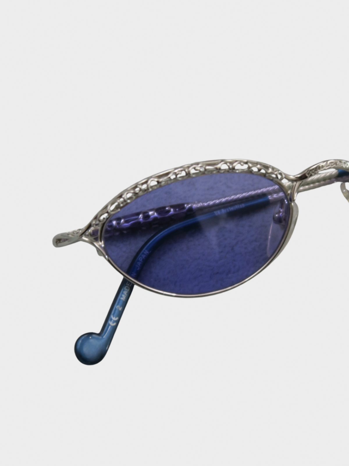 Jean Paul Gaultier 2000s Blue Tinted Sunglasses