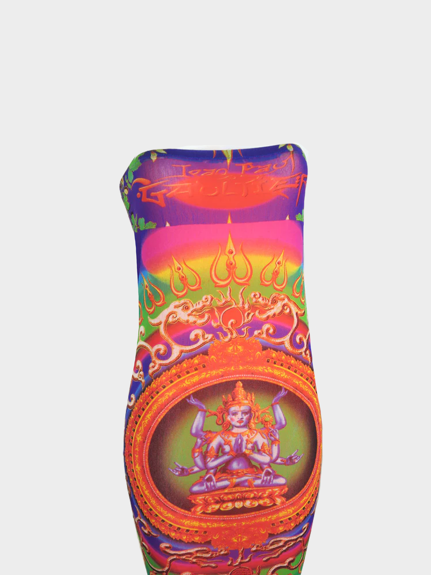 Jean Paul Gaultier SS 1997 Multicolour "Hindu God Shive" Printed Maxi Skirt