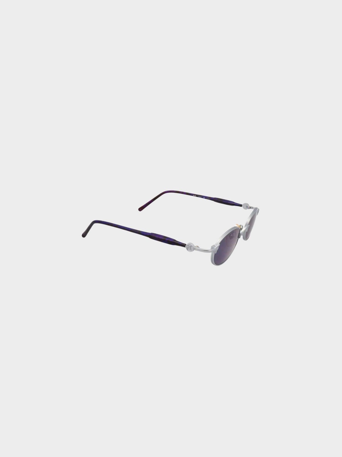 Jean Paul Gaultier 1990s Deep Berry Metal Sunglasses