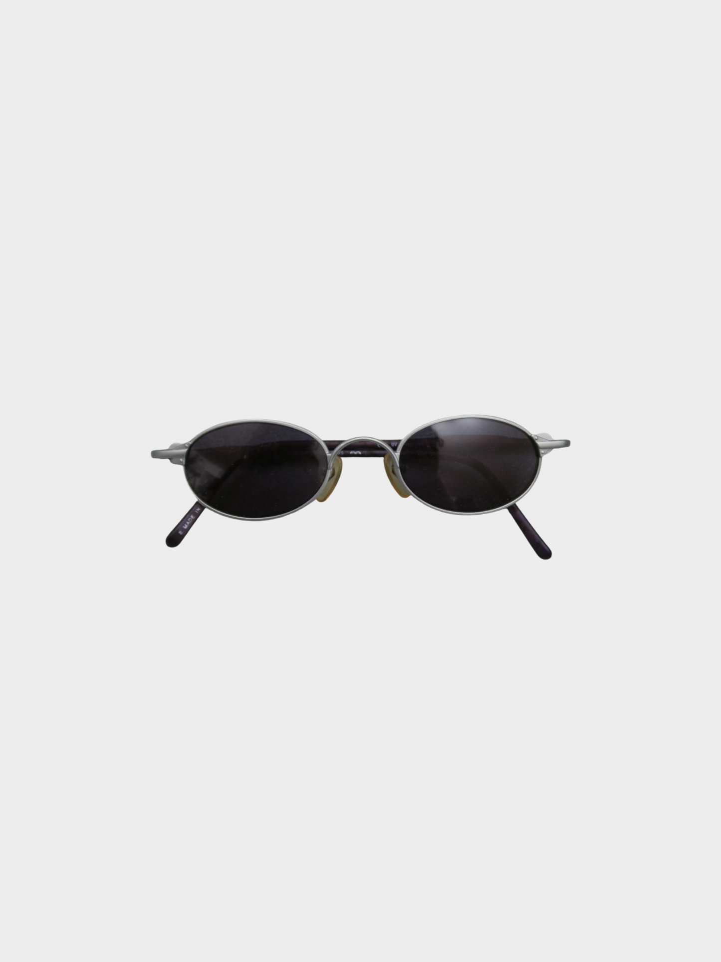 Jean Paul Gaultier 1990s Deep Berry Metal Sunglasses