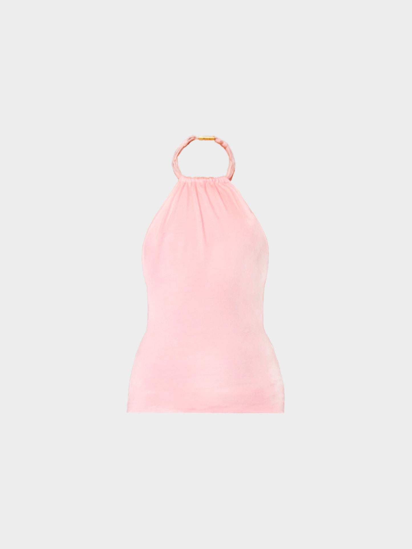 Jil Sander 2000s Pink Viscose Halter Neck Top
