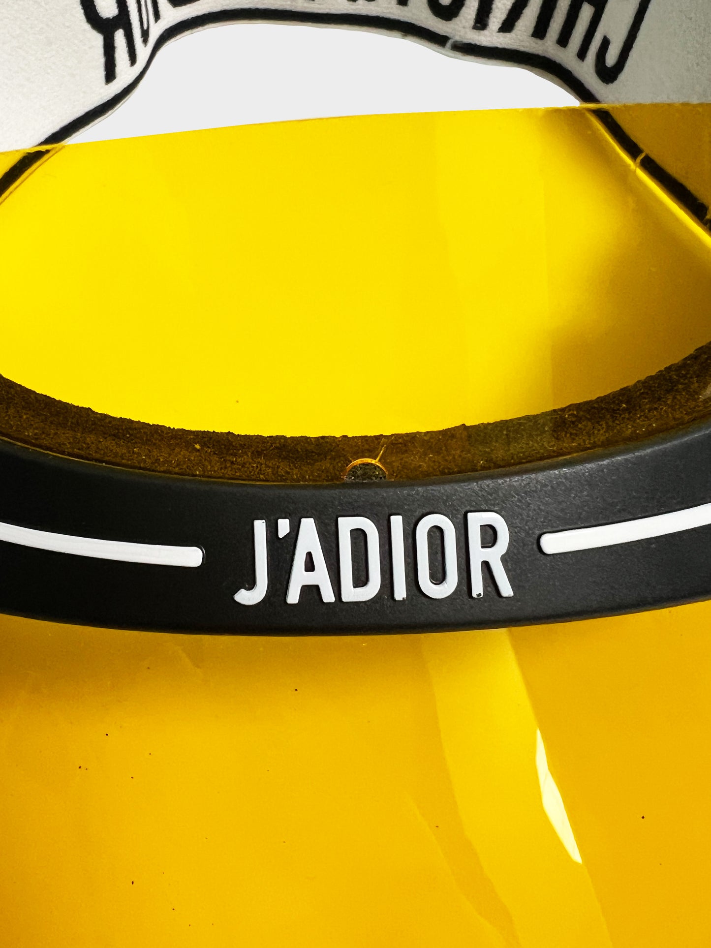 Christian Dior SS 2018 Yellow J'Dior Retro Visor Sunglasses
