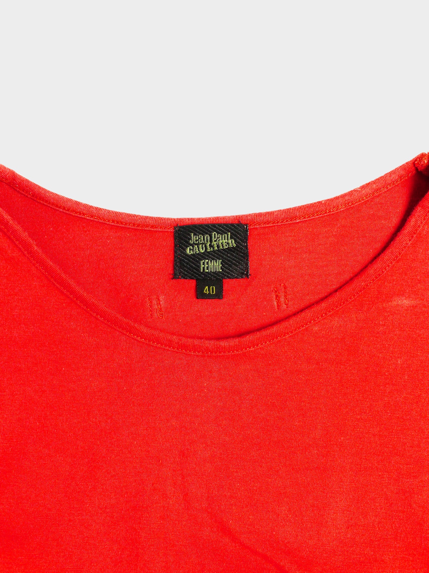 Jean Paul Gaultier 1990s Red Drawstring Dress