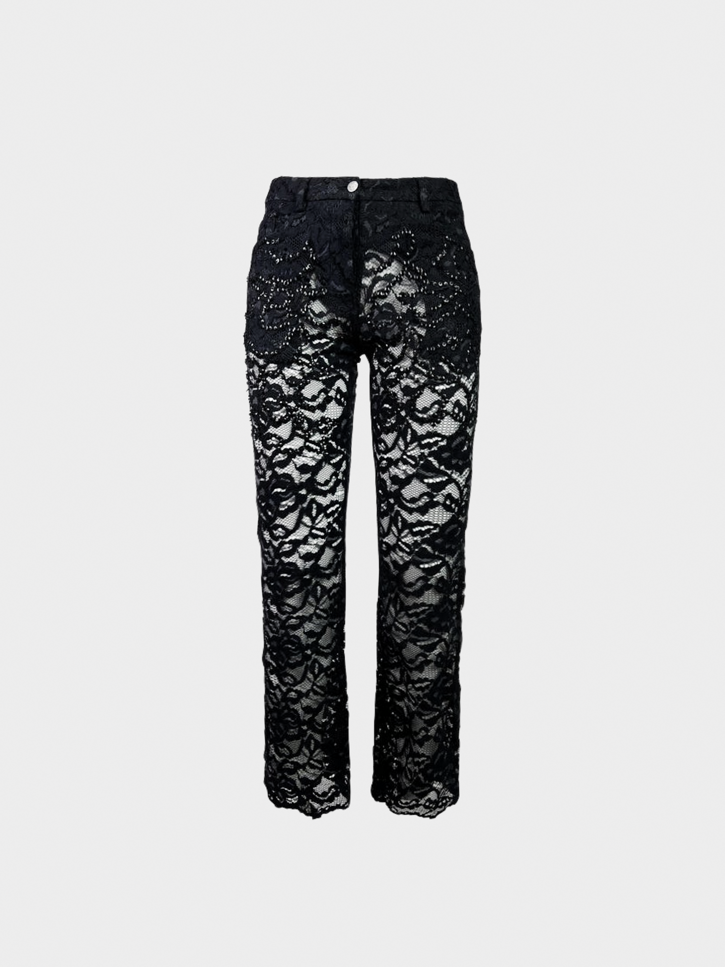 Alexander McQueen SS 1999 Black Lace Trousers
