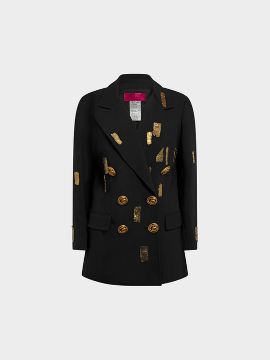 Christian Lacroix SS 1992 Embroidered Black Jacket