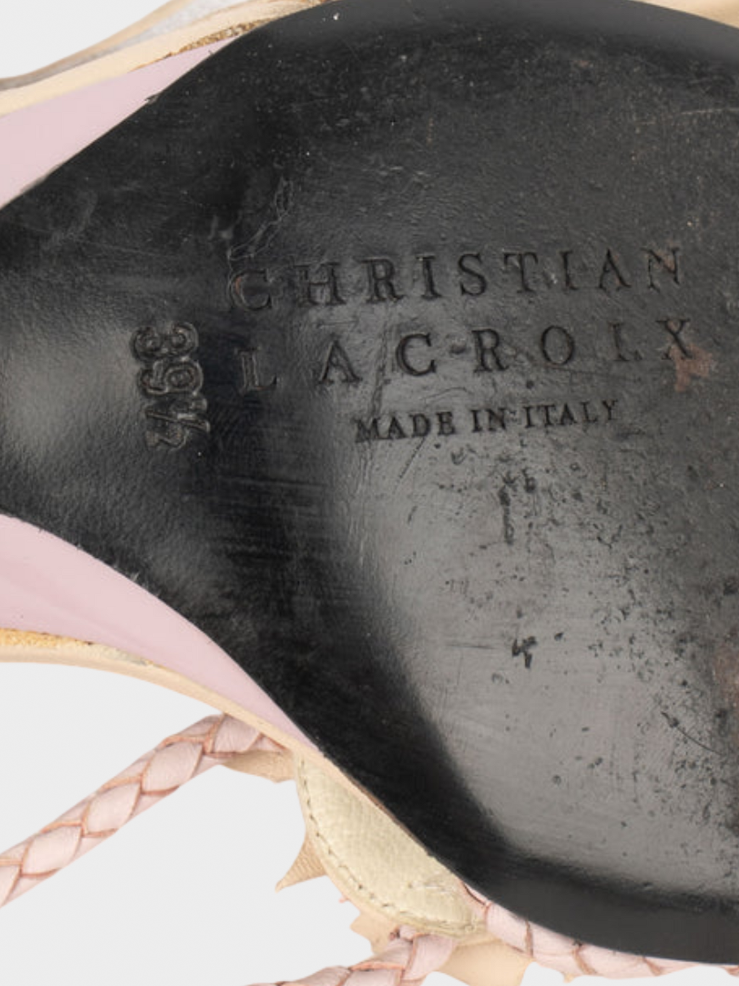 Christian Lacroix 2000s Floral Kitten Heels