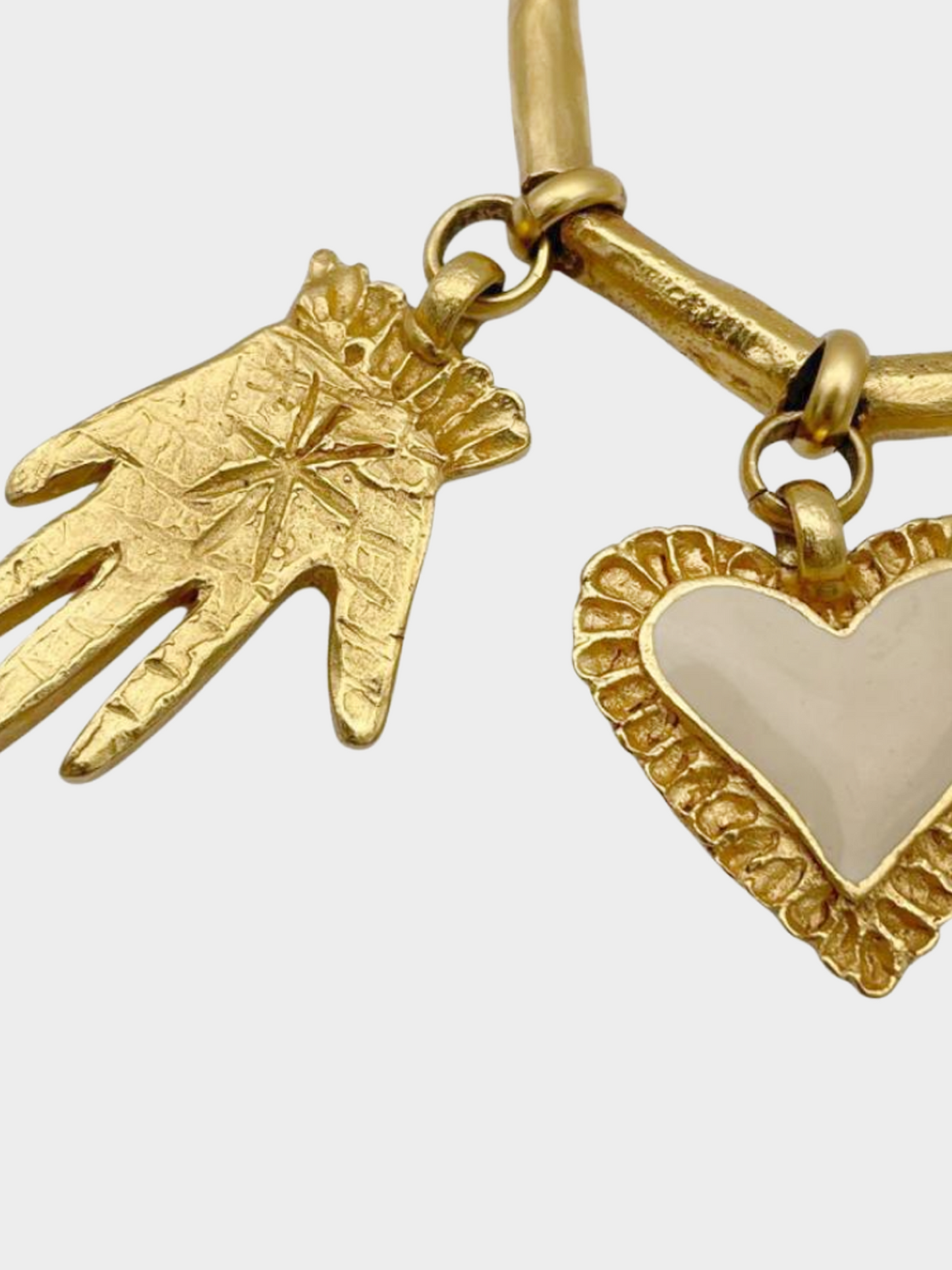 Christian Lacroix 1980s Gold Metal Multi Charm Bracelet