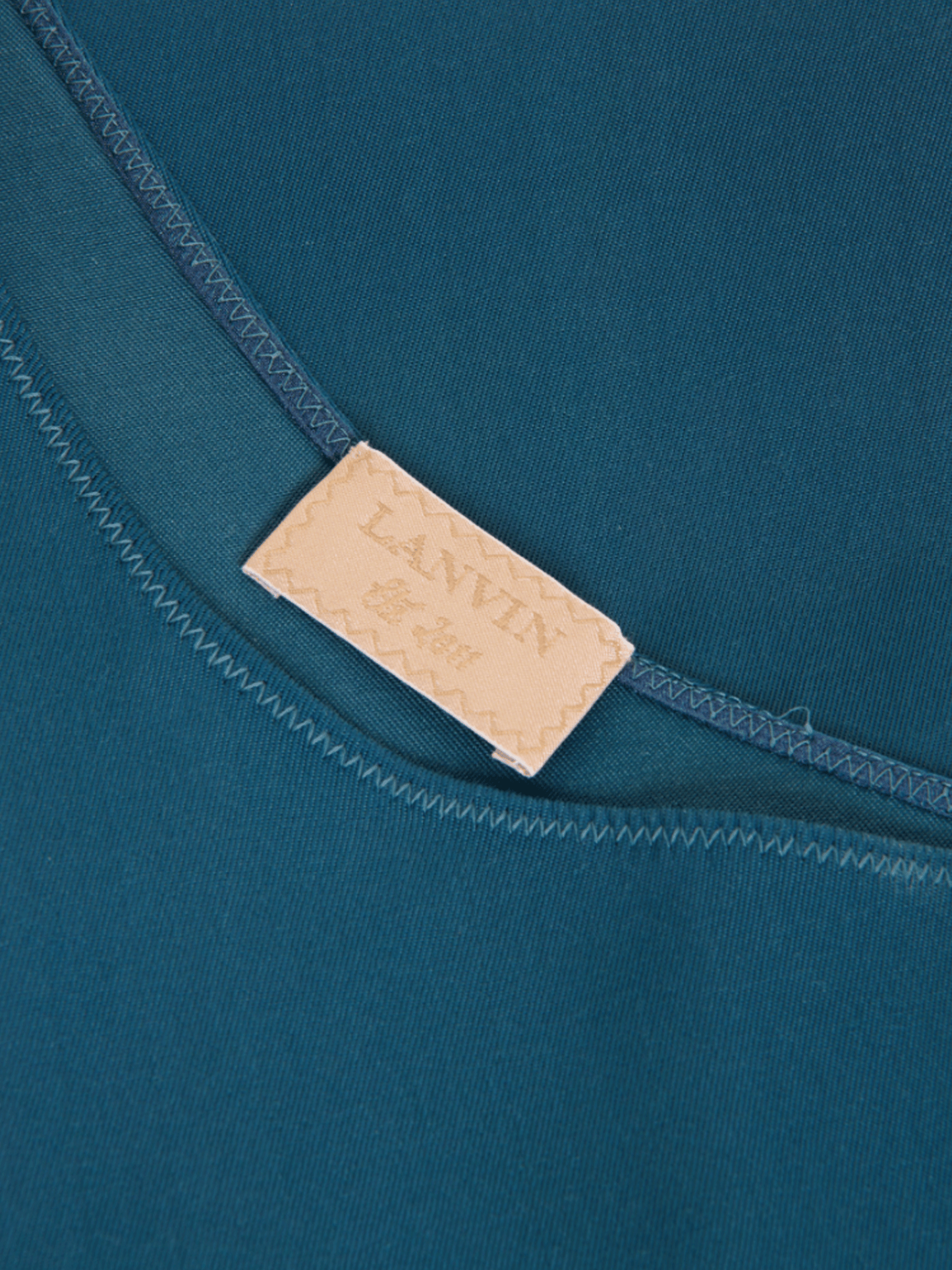 Lanvin SS 2011 Teal Green One Shoulder Long Dress