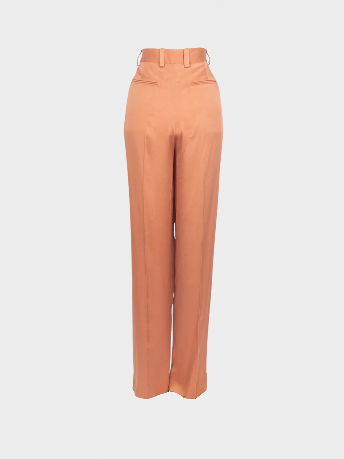 Lanvin 1990s Dusty Pink Satin Trousers