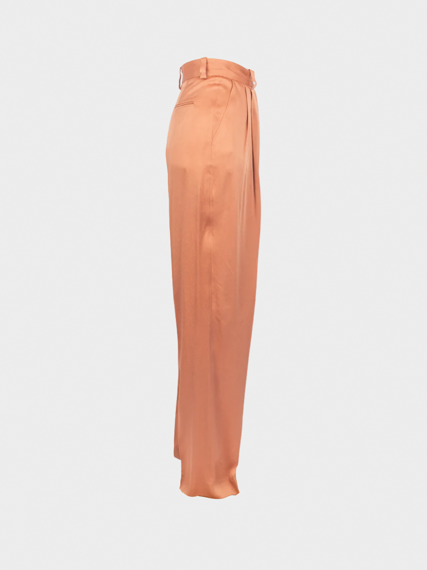 Lanvin 1990s Dusty Pink Satin Trousers