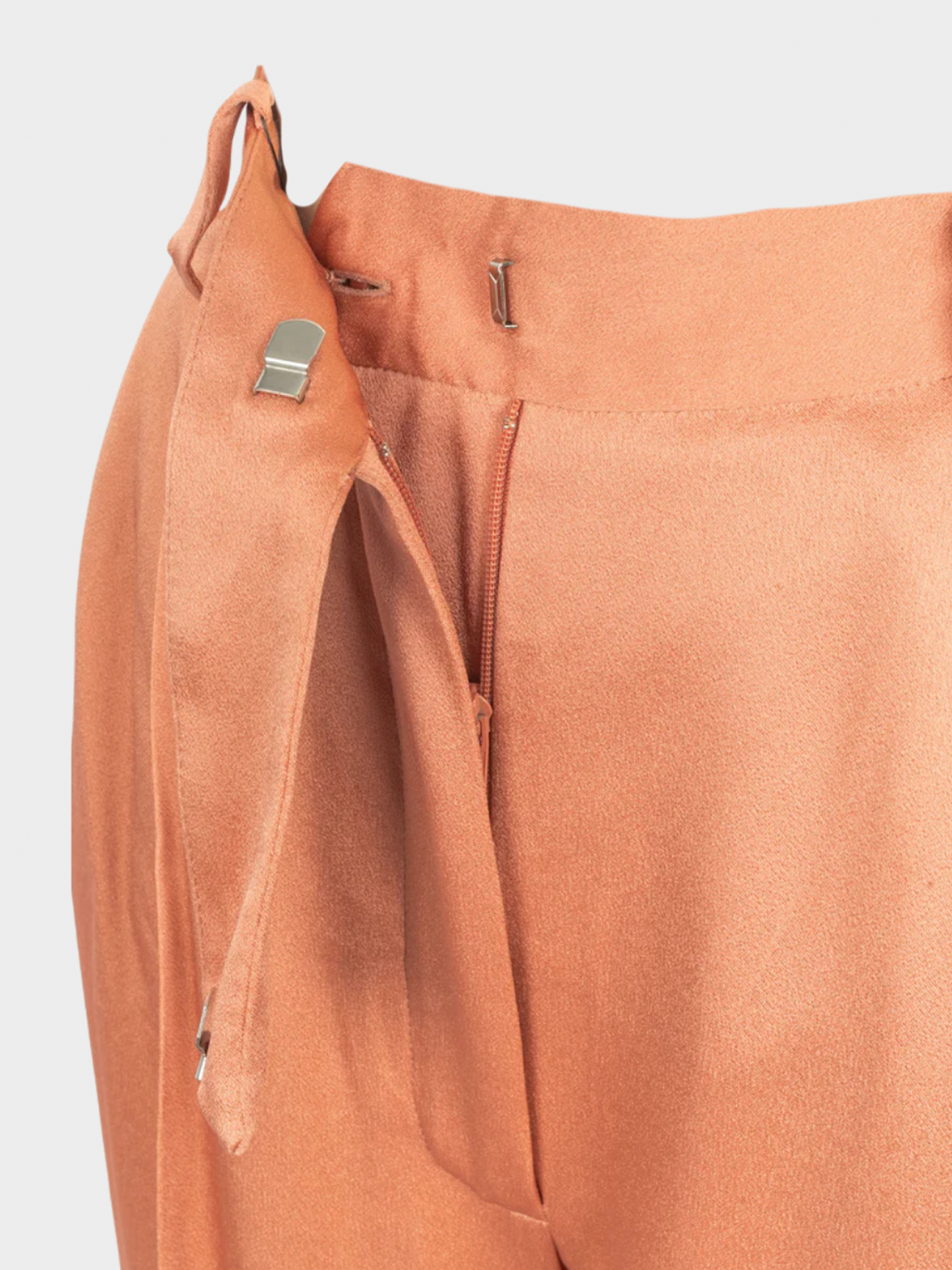 Lanvin 1990s Dusty Pink Satin Trousers