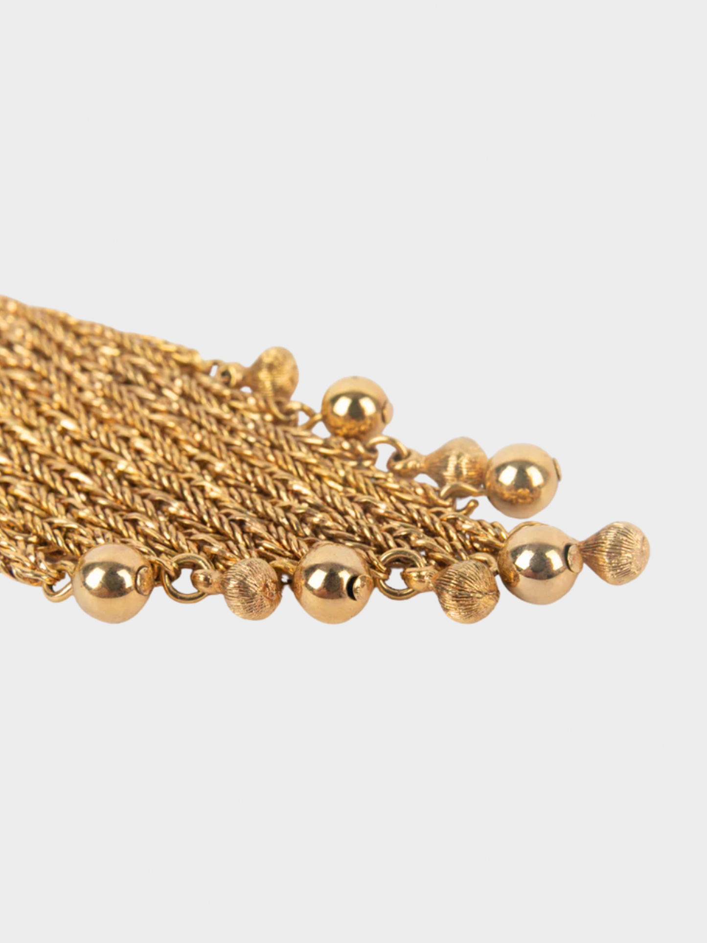 Christian Dior 1970s Gold Lion Head Necklace