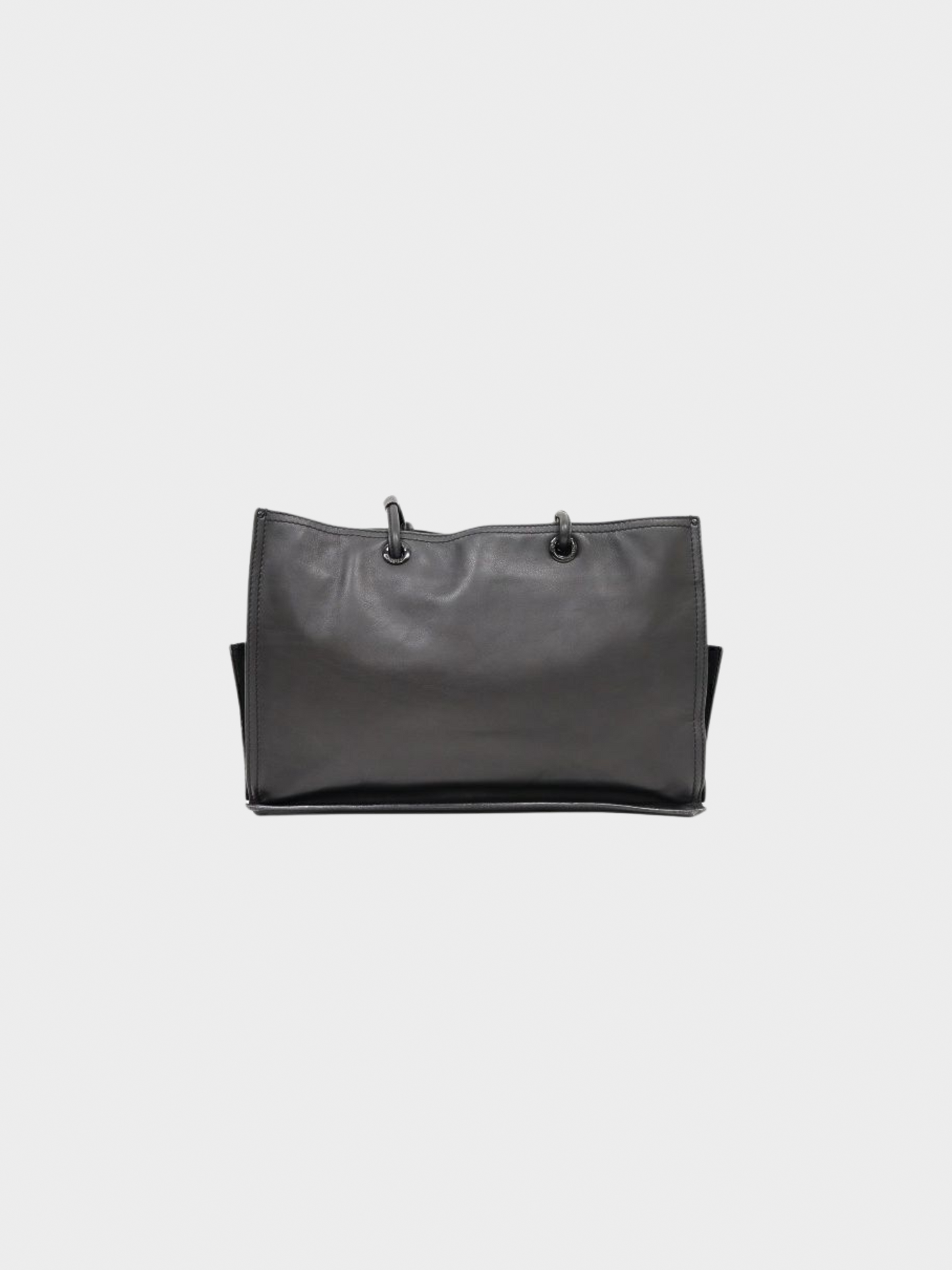 Loewe 2010s Logo Studs Leather Tote Bag