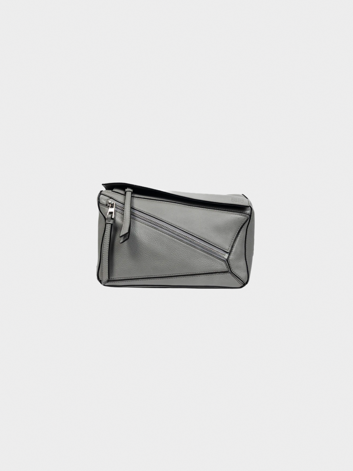 Loewe 2010s Puzzle Pearl Grey Classic Calfskin Bumbag