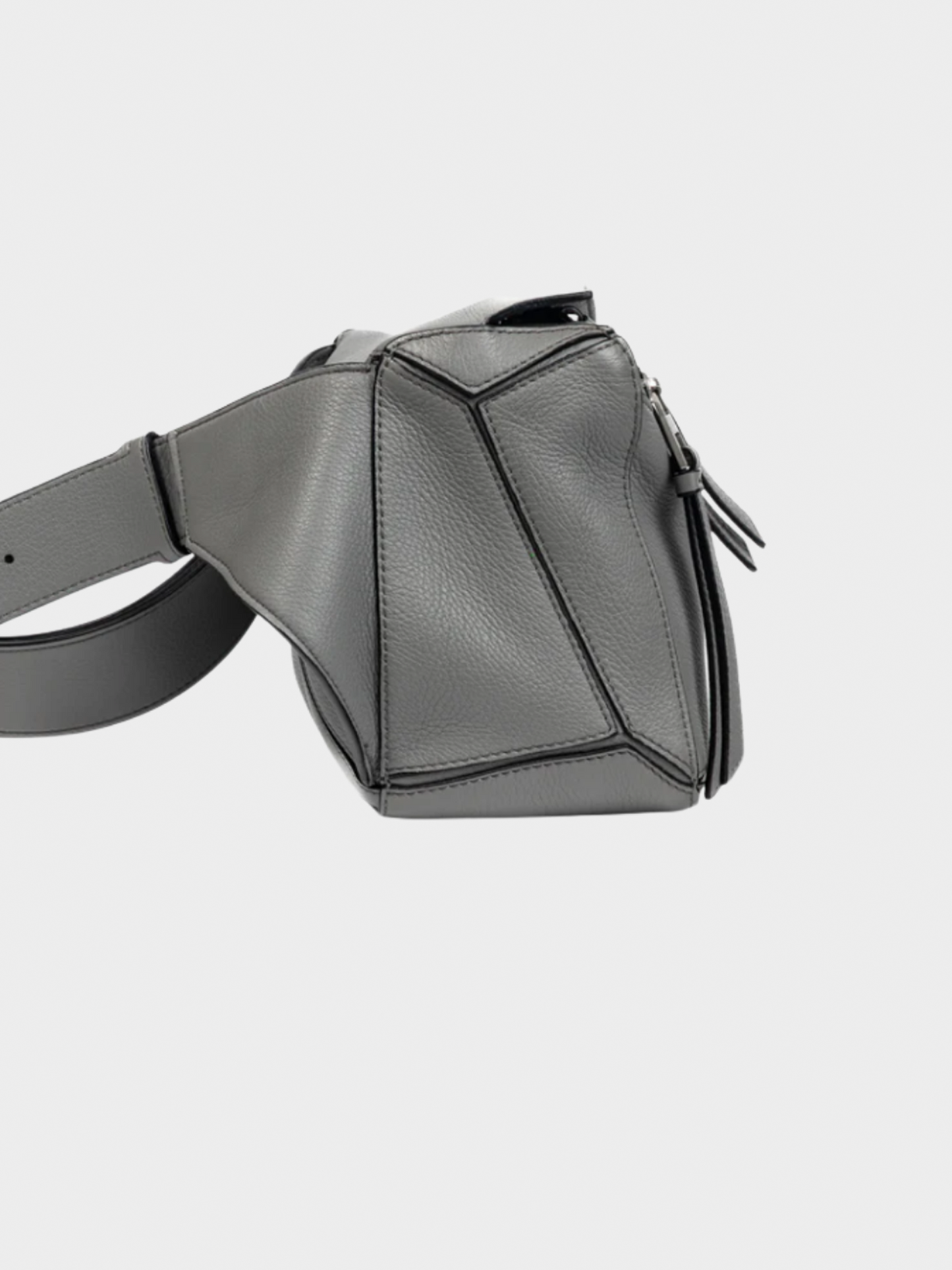 Loewe 2010s Puzzle Pearl Grey Classic Calfskin Bumbag