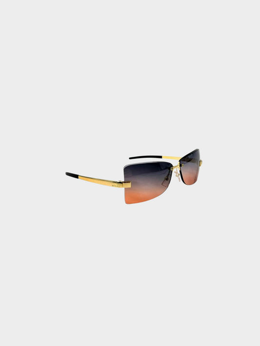 Loewe 2010s Gradient Tinted Frameless Sunglasses