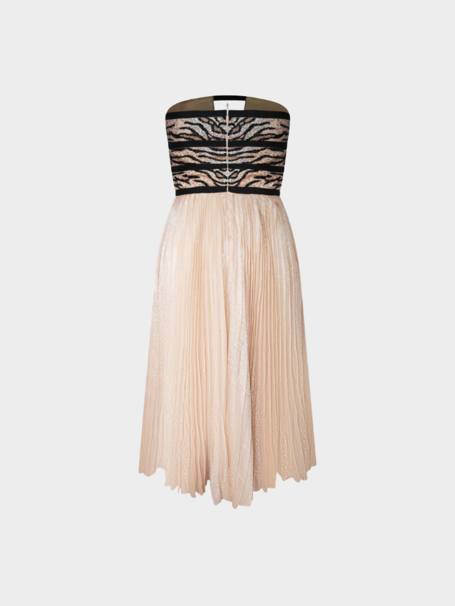 Loris Azzaro FW 2015 Black and Peach Haute Couture Dress