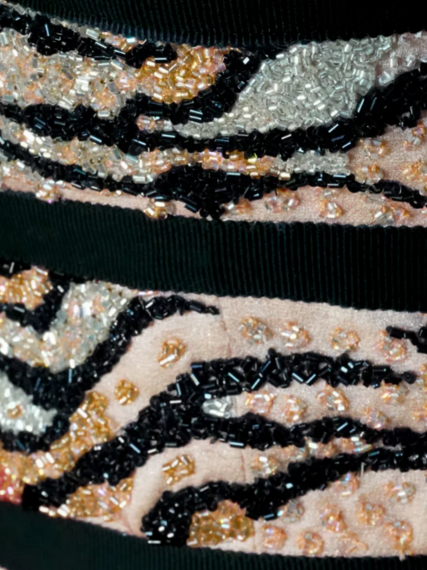 Loris Azzaro FW 2015 Black and Peach Haute Couture Dress