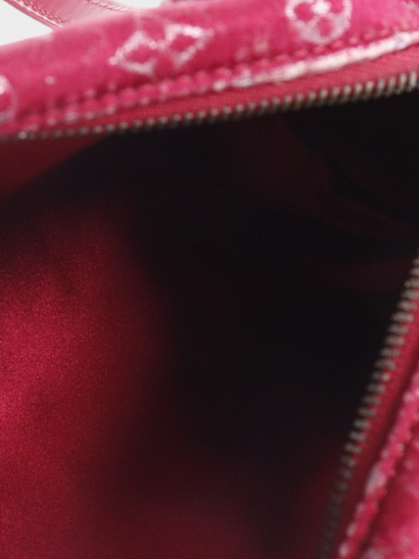 Louis Vuitton SS 2002 Red Fuschia Satin Mini Papillon Bag