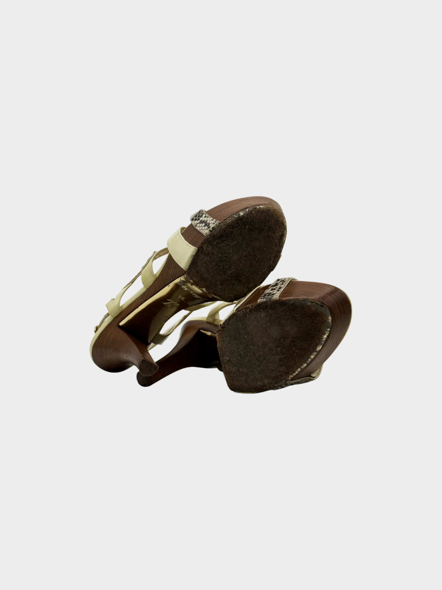 Louis Vuitton by Marc Jacobs SS 2009 Beige Python Sandal