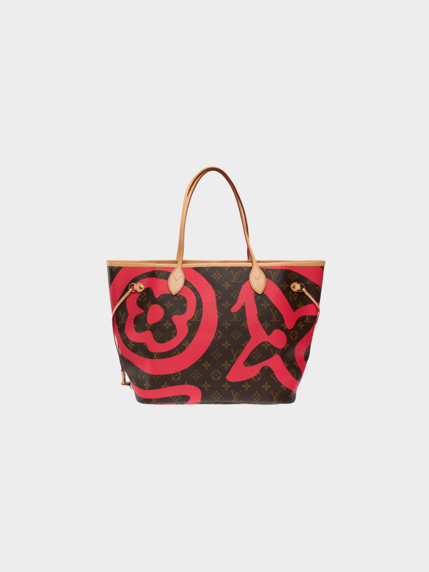 Louis Vuitton 2007  Brown Monogram Canvas Saint Tropez Neverfull MM Tote Bag
