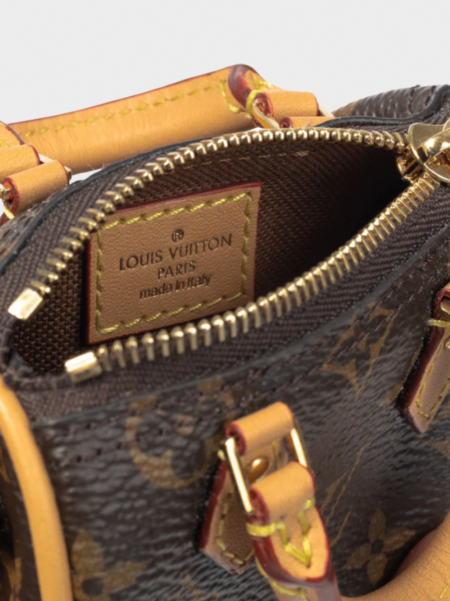 Louis Vuitton 2022 Micro Speedy Monogram Bag Charm