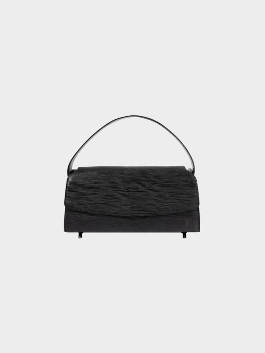 Louis Vuitton 2000s Black Nocturne PM Epi Leather Baguette