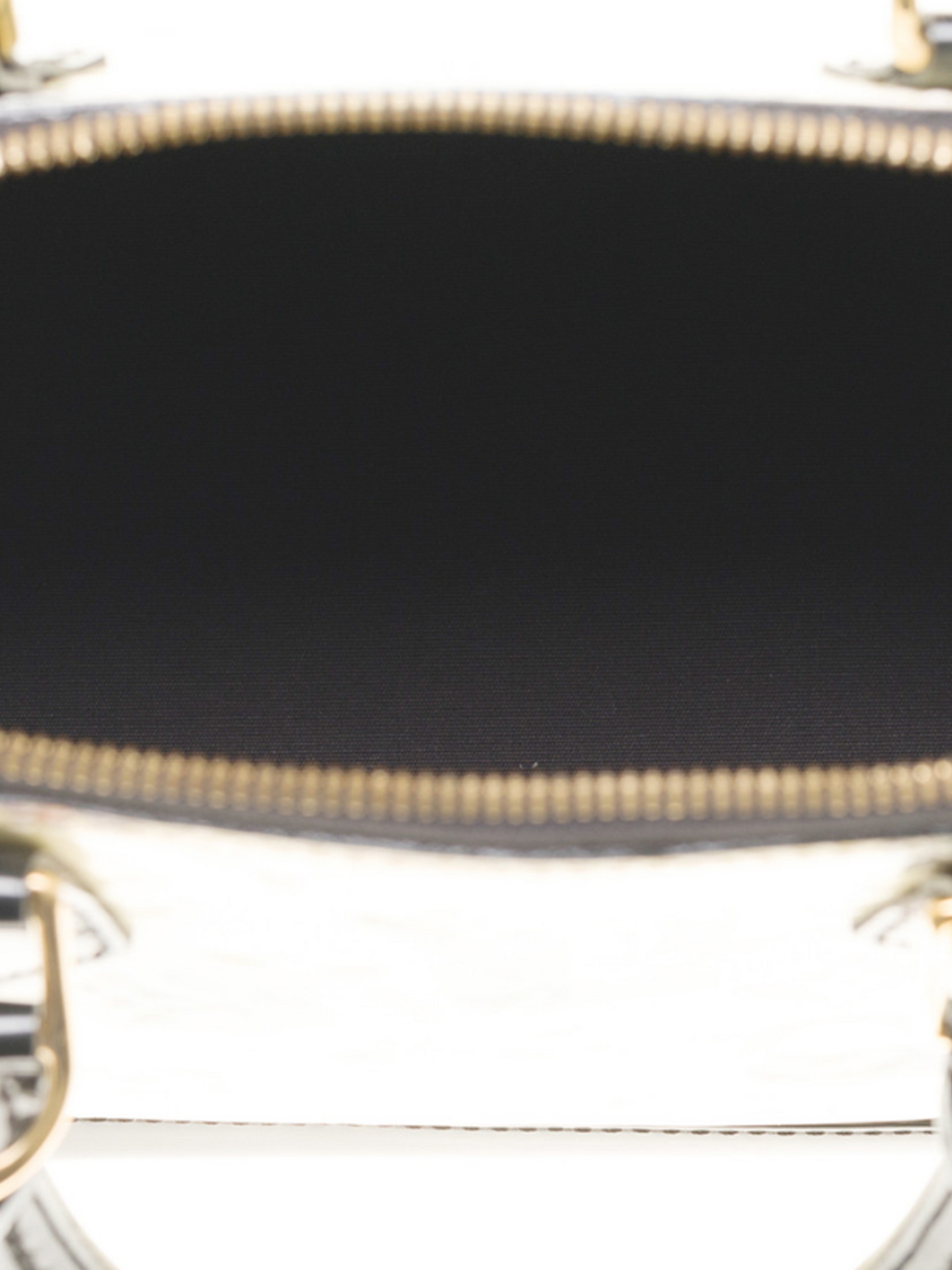 Louis Vuitton 2015 Cream Patent Leather Vernis Stickers Alma PM Bag